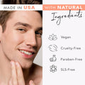 Face Scrub and Face Wash, Gentle Exfoliating, Cleansing Facial Scrub Exfoliator, Natural & Organic Ingredients