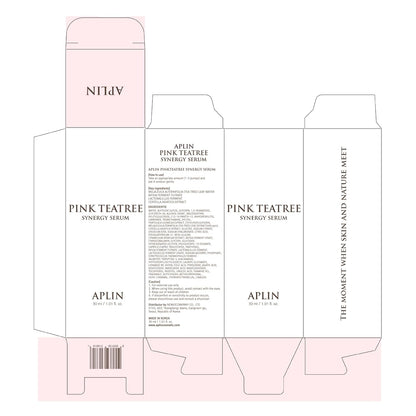 APLIN Pink Tea Tree Synergy Serum 30Ml/Skin Moisturizer/Facial Moisturizers/1.01 Fl. Oz, CICA, Hyaluronic Acid and Niacinamide, Korean Skin Care, Hydrating