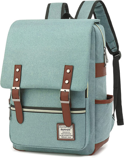 UGRACE Slim Business Laptop Backpack Casual Daypacks College Shoulder Bag for Men Women, Tear Resistant Unique Travelling Backpack Fits up to 15.6 Inch Laptop in ‎Charcoal Black
