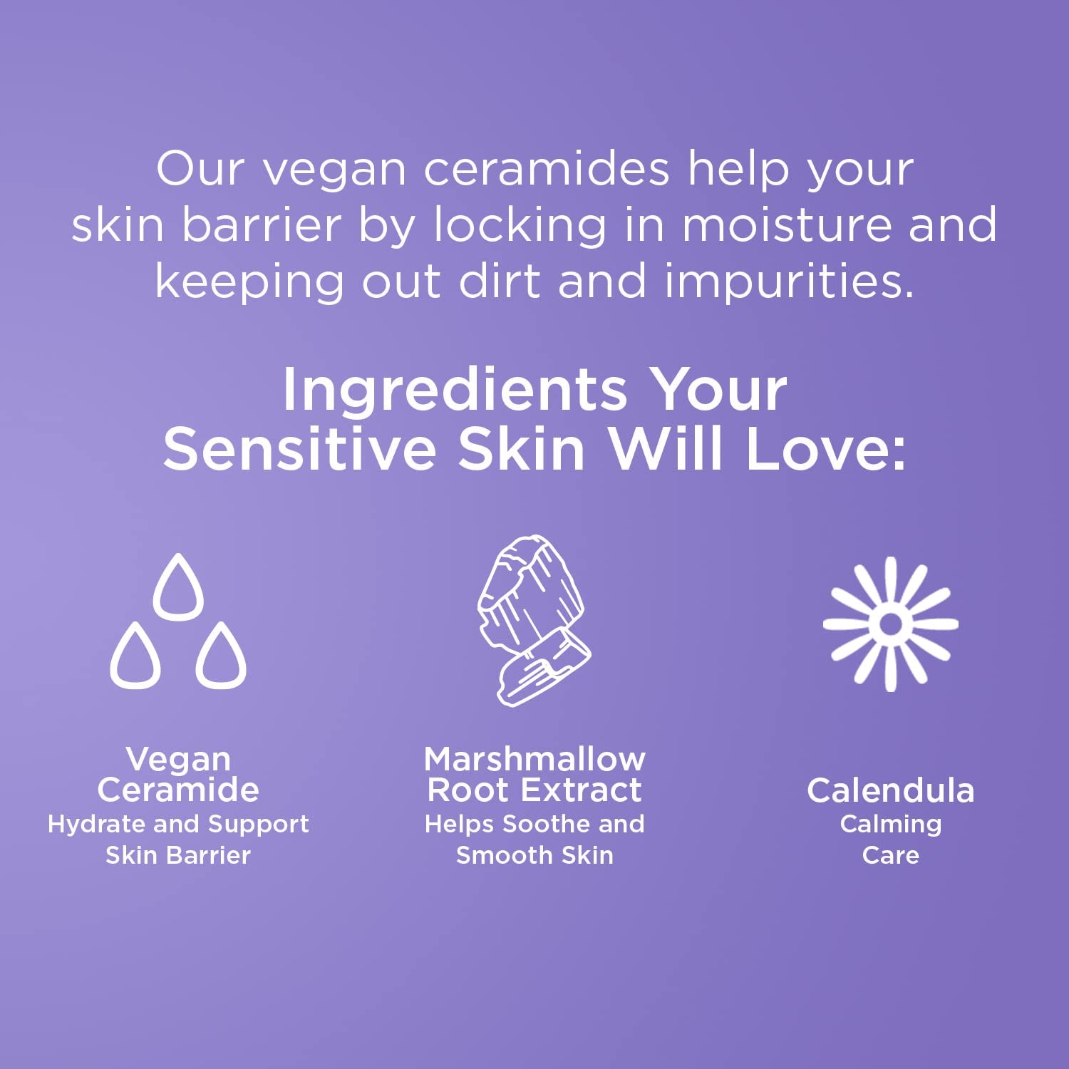 Face Wash for Sensitive Skin Facial Cleanser Vegan Ceramide Barrier Repair Extra Gentle for Daily Fragrance Free for Sensitive Skin, Clean Beauty, Vegan &amp; Cruelty-Free Dermatologist Tested