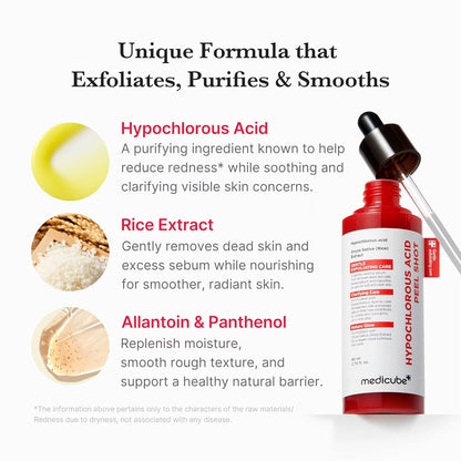Medicube Peel Shot with Acid Gentle Exfoliating Serum for Dead Skin Cells Pores Blackheads Control for Exfoliating Serum