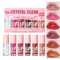 6 Color Lip Gloss Set, Moisturizing Lip Gloss, Glossy Lip Glaze, Plumping Lip Oil for Girls & Women, Lip Makeup Accessories, Cosmetic