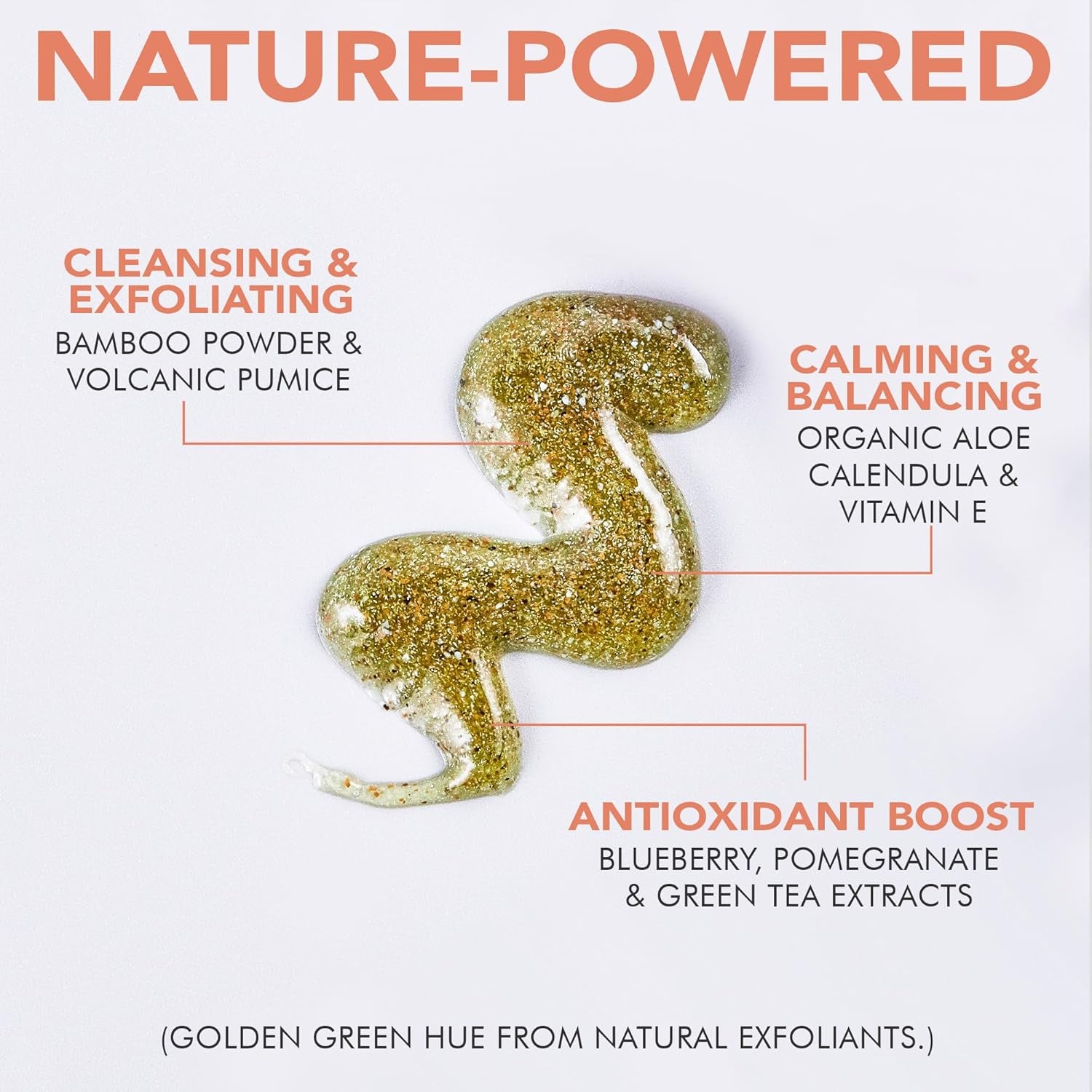 Face Scrub and Face Wash, Gentle Exfoliating, Cleansing Facial Scrub Exfoliator, Natural &amp; Organic Ingredients