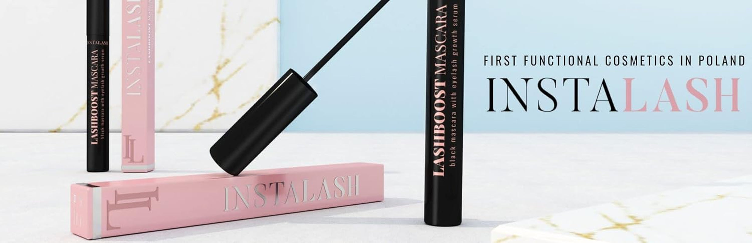 Lashboost Mascara with Lash Growth Serum | Advanced Eyelash Enhancing Serum Infused Black Mascara | Eyelash Treatment Helps Boost Lash Length, Volume &amp; Definition 10Ml