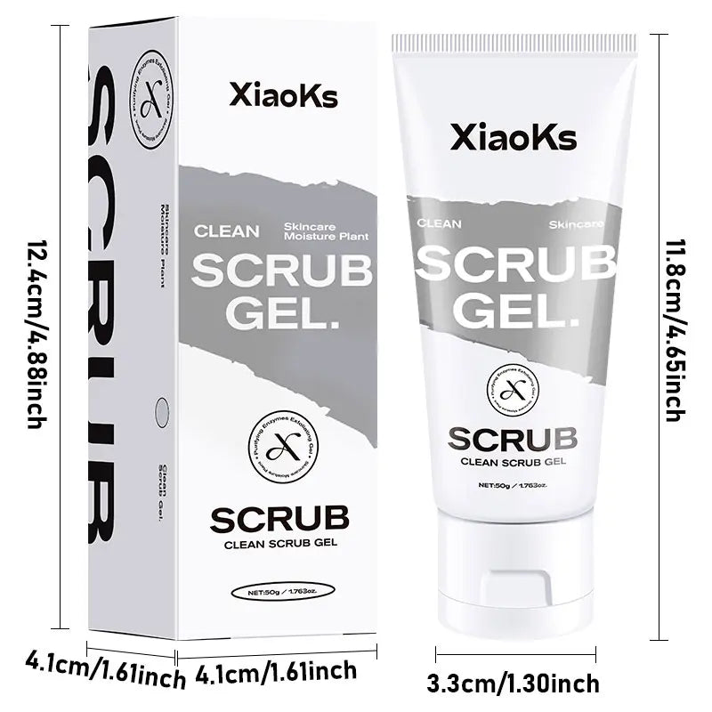[Pack of Three]Xiaoks Gentle Exfoliating Scrub Gel 50G - Skin-Friendly Full-Body Exfoliation for All Skin Types, Sensitive Skin Friendly, Daily Cleansing &amp; Renewal