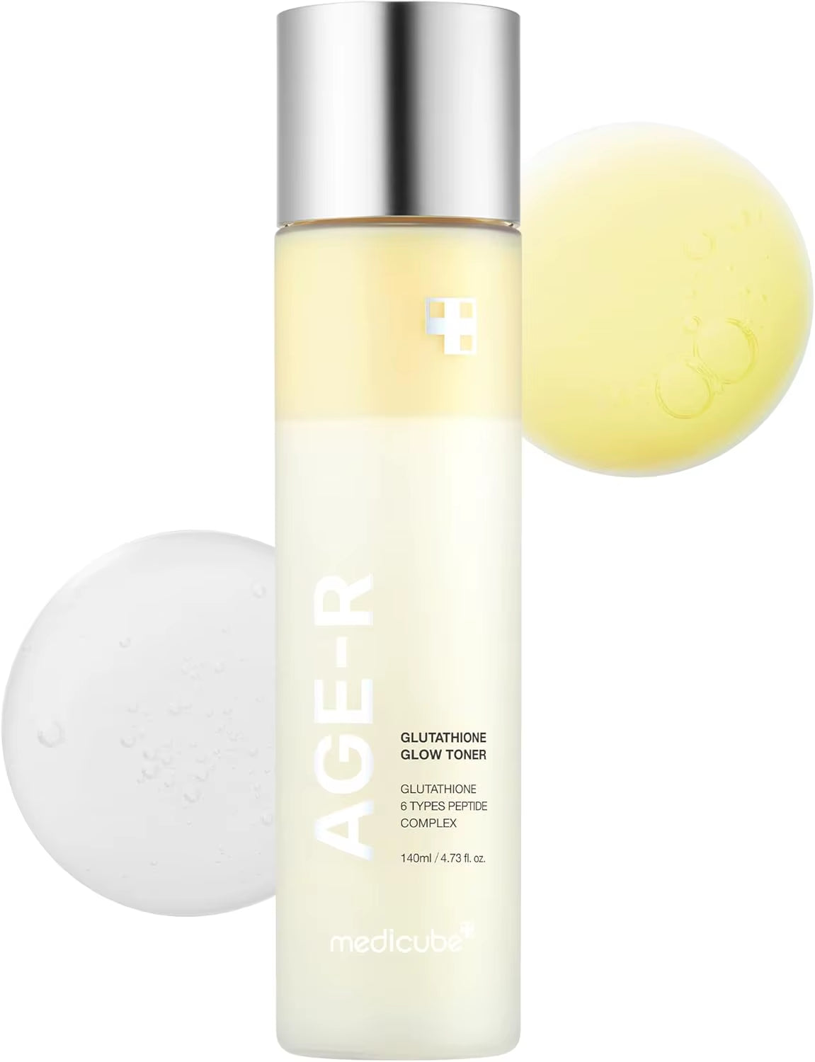 Medicube Age-R Glutathione Glow Milky Toner Low-Irritation Double for Glass Glow Even Skin Tone, Radiance Korean Skincare