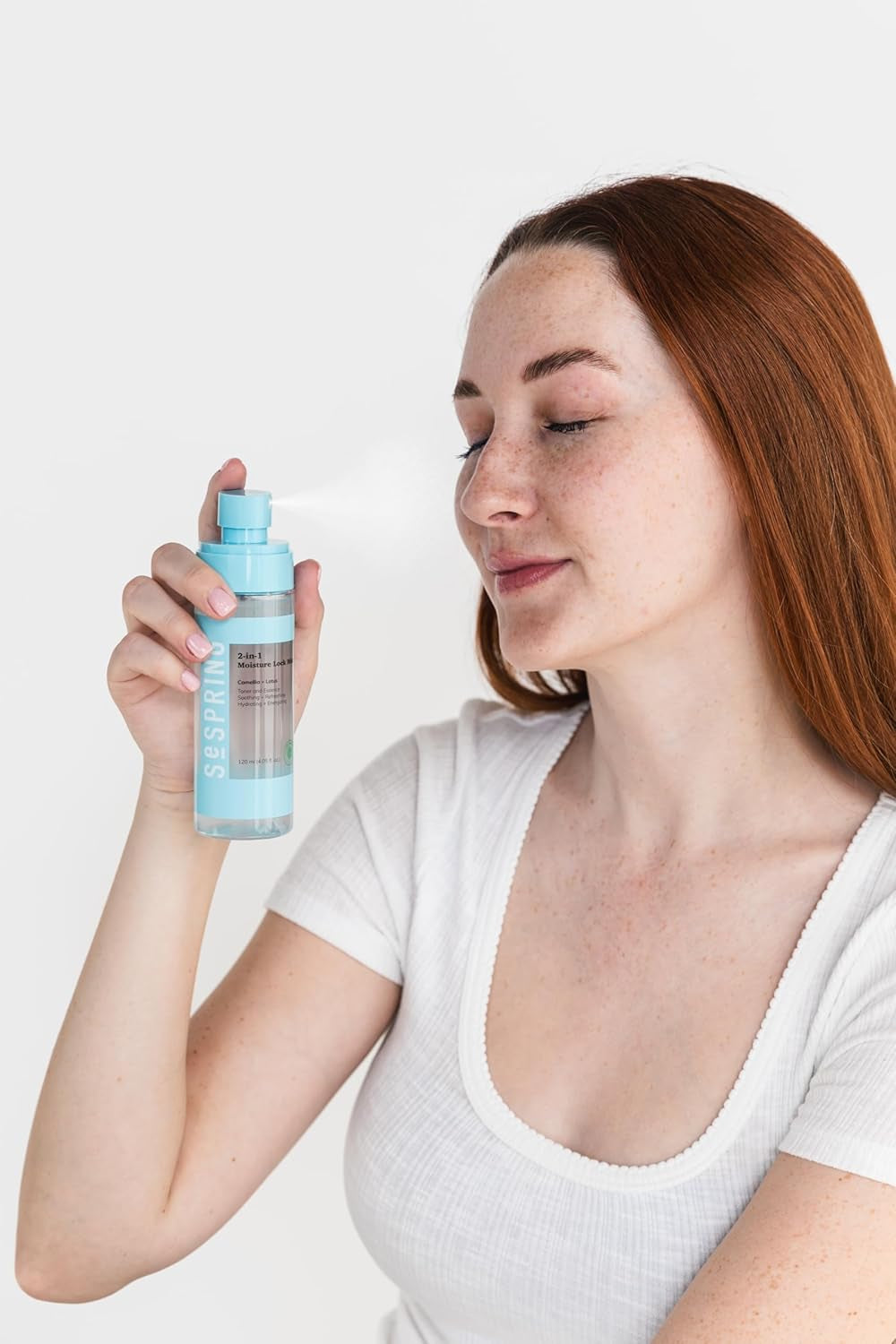 SESPRING 2-In-1 Moisture Lock Mist, Facial Toner &amp; Essence, Korean Skin Care, Formulated with Camellia and Lotus, Korean Toner, Clean Beauty, Vegan, Cruelty Free, and Paraben Free (4.05 Fl Oz)
