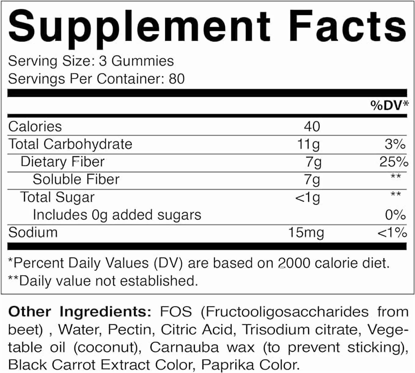 Prebiotic Fiber Gummies for Adults, 7G Extra Strength, Zero Sugar Added, 240 Pectin Based Gummies, Digestive Health &amp; Regularity Support