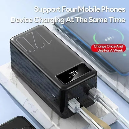 66W Fast Charging Power Bank 120000Mah Portable Power Bank Cell Phone Charger External Battery Backup Power for Xiaomi Huawei