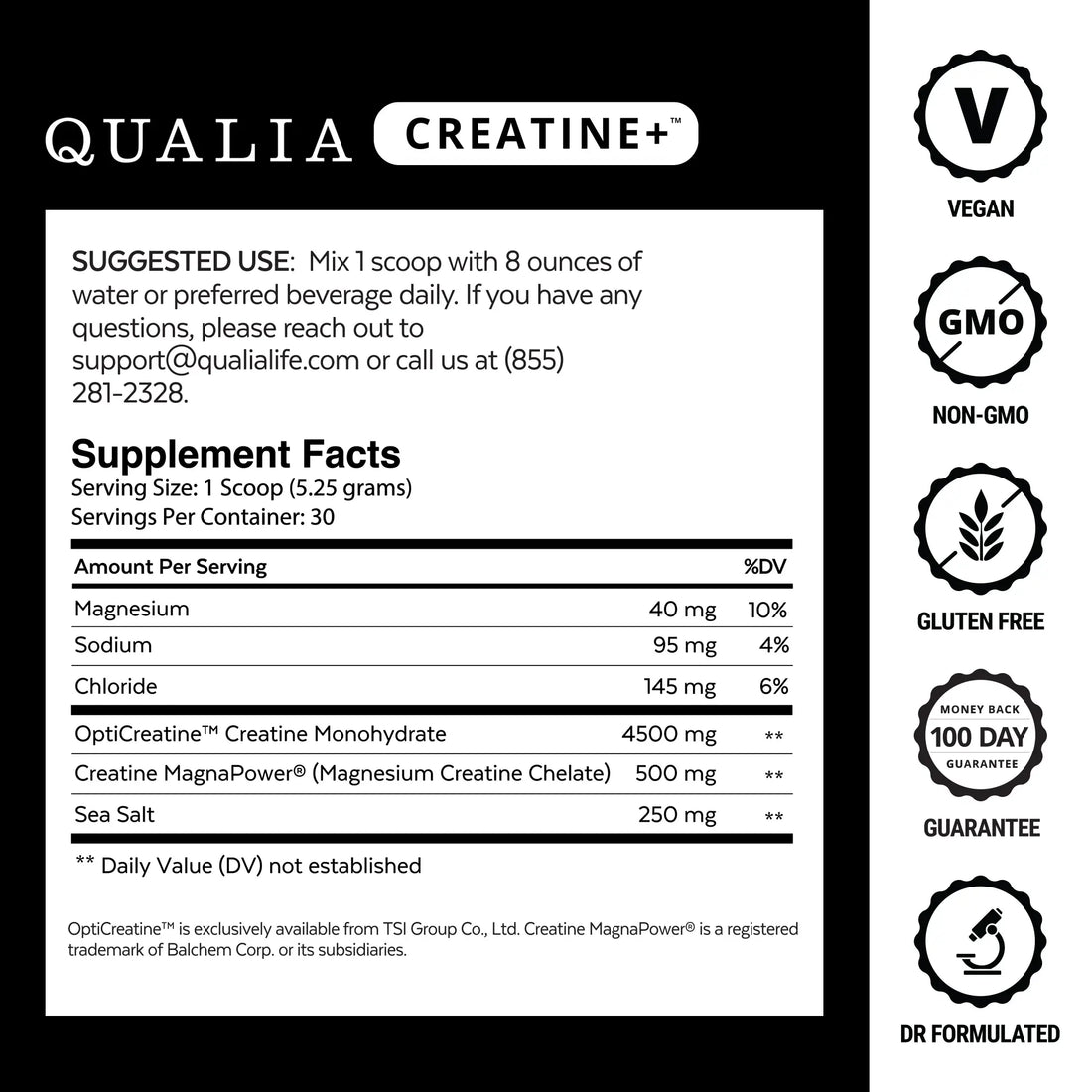 Qualia Creatine | Advanced Creatine Complex | 2 Creatine Sources + Magnesium | Optimized Creatine Absorption | Muscle Performance, Brain Function, &amp; Healthy Aging