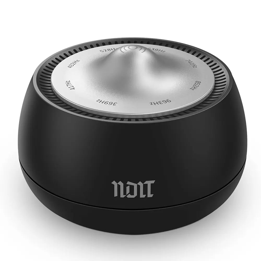 Portable Electronic Tibetan Singing Bowl for meditation with 8 healing frequencies, calming device for sound therapy.
