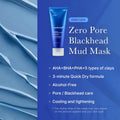 Medicube Zero Pore Blackhead Mud Mask featuring AHA, BHA, and PHA for flawless skin home care duo.