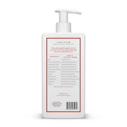 Moisturizing Shampoo, Warm Cider &amp; Cinnamon, Sulfate Free, Paraben Free, 16.5 Fl. Oz