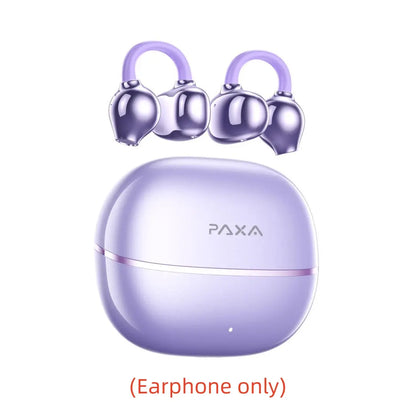 PAXA Earclip C7 Clip-On Design Wireless Earphones, Upgraded Panoramic Sound Headset, Comfortable Wearing &amp; IPX5 Waterproof Sports Earbuds for Work, Fitness
