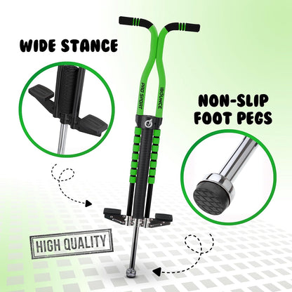 New Bounce Pogo Stick for Kids - Pogo Sticks for Ages 9 and Up, 80 to 160 Lbs - Pro Sport Edition, Quality, Easy Grip, Pogostick for Hours of Wholesome Fun