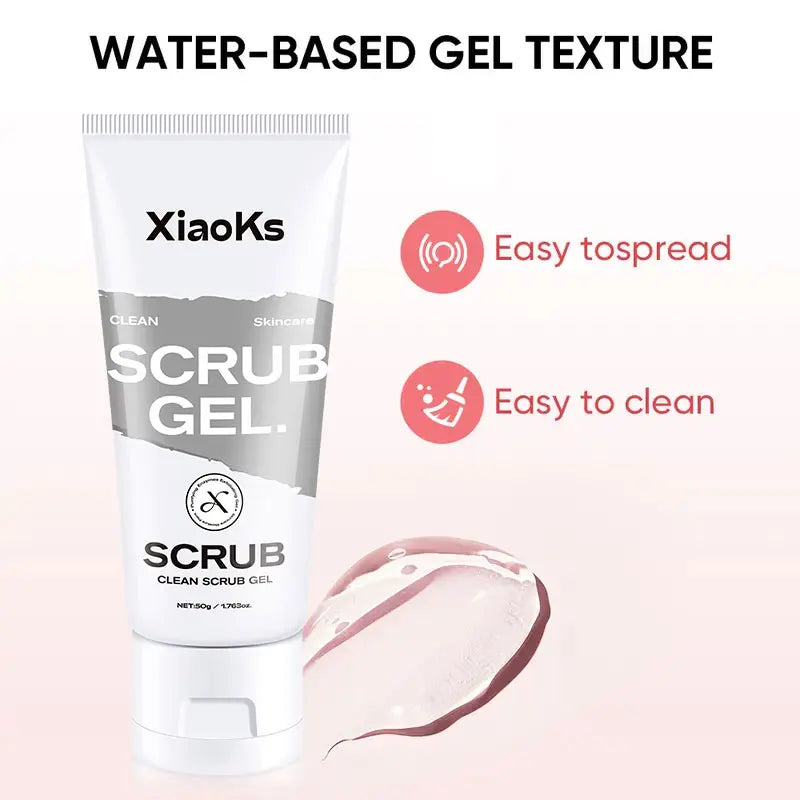 [Pack of Three]Xiaoks Gentle Exfoliating Scrub Gel 50G - Skin-Friendly Full-Body Exfoliation for All Skin Types, Sensitive Skin Friendly, Daily Cleansing &amp; Renewal