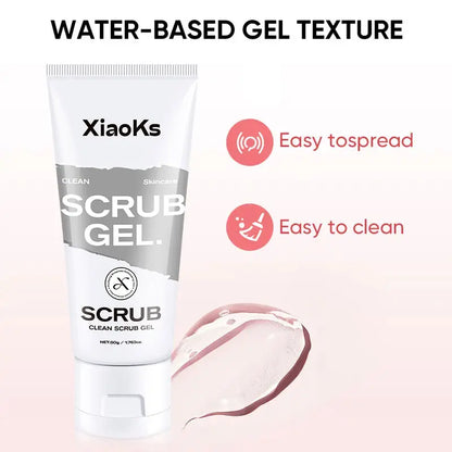 [Pack of Three]Xiaoks Gentle Exfoliating Scrub Gel 50G - Skin-Friendly Full-Body Exfoliation for All Skin Types, Sensitive Skin Friendly, Daily Cleansing &amp; Renewal