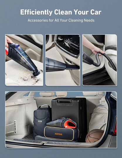 Car Vacuum, Portable Cyclone Handheld Vacuum, Dustbuster Quick Cleaner for Home, Car