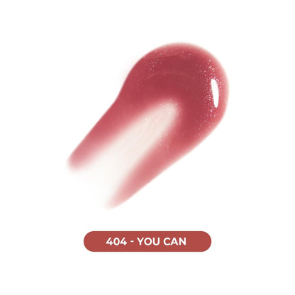 Lamel Dazzle Glow Crystal Clear Lip Gloss - Hydrating Lip Gloss - Non Sticky - Colored - Moisturizing - №404 You Can