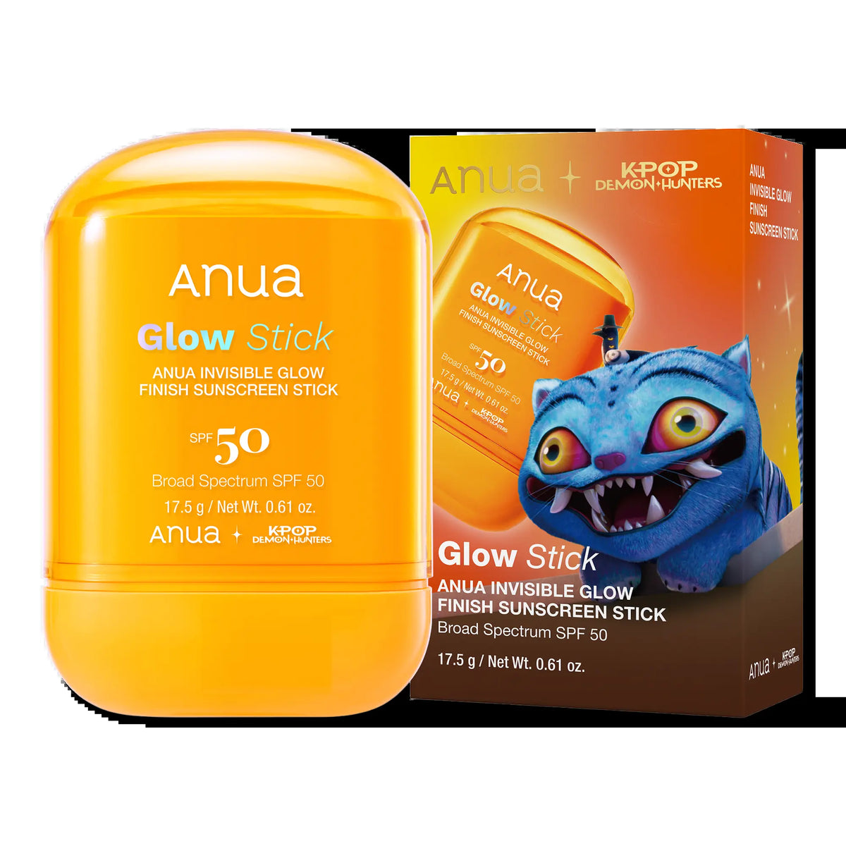 ANUA Kpop Demon Hunters Invisible Glow Finish Sunscreen Stick