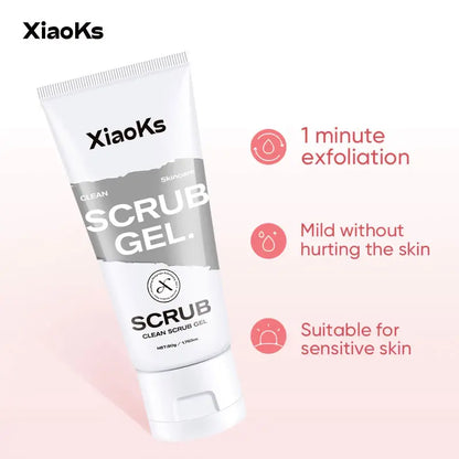 [Pack of Three]Xiaoks Gentle Exfoliating Scrub Gel 50G - Skin-Friendly Full-Body Exfoliation for All Skin Types, Sensitive Skin Friendly, Daily Cleansing &amp; Renewal