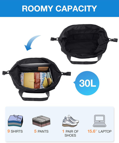 BAGSMART Large Gym Bag with Yoga Mat Buckle, Weekender Overnight Bag for Women, Travel Duffle Bag for Travel Essentials, Carry on Tote Bag Hospital Bag for Labor and Delivery