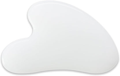 Gua Sha Jade Stone Gua Sha Massage Tool, Guasha Tool for Face and Body Skin Massage. Tools for SPA Acupuncture, Pink Stone for Body Face Neck and Eye, Skin Care Gift for Woman (Pink)