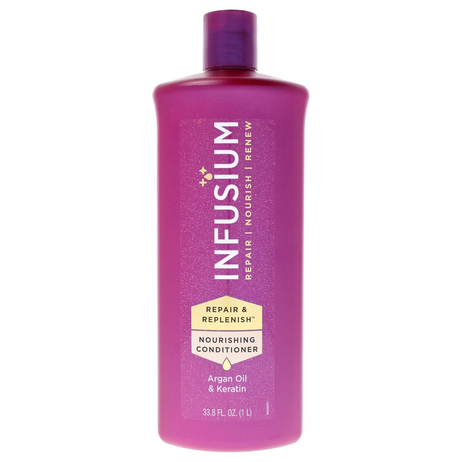 Repair and Replenish Nourishing Conditioner - Hair Conditioner with Keratin, Argan Oil, and Ceramides - Suitable for All Hair Types - 33.8 Oz