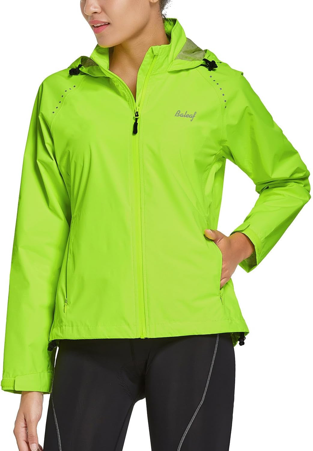 Baleaf Packable Rain Jacket Women Waterproof Lightweight Jackets Hooded