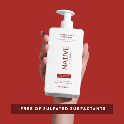 Moisturizing Shampoo, Warm Cider &amp; Cinnamon, Sulfate Free, Paraben Free, 16.5 Fl. Oz