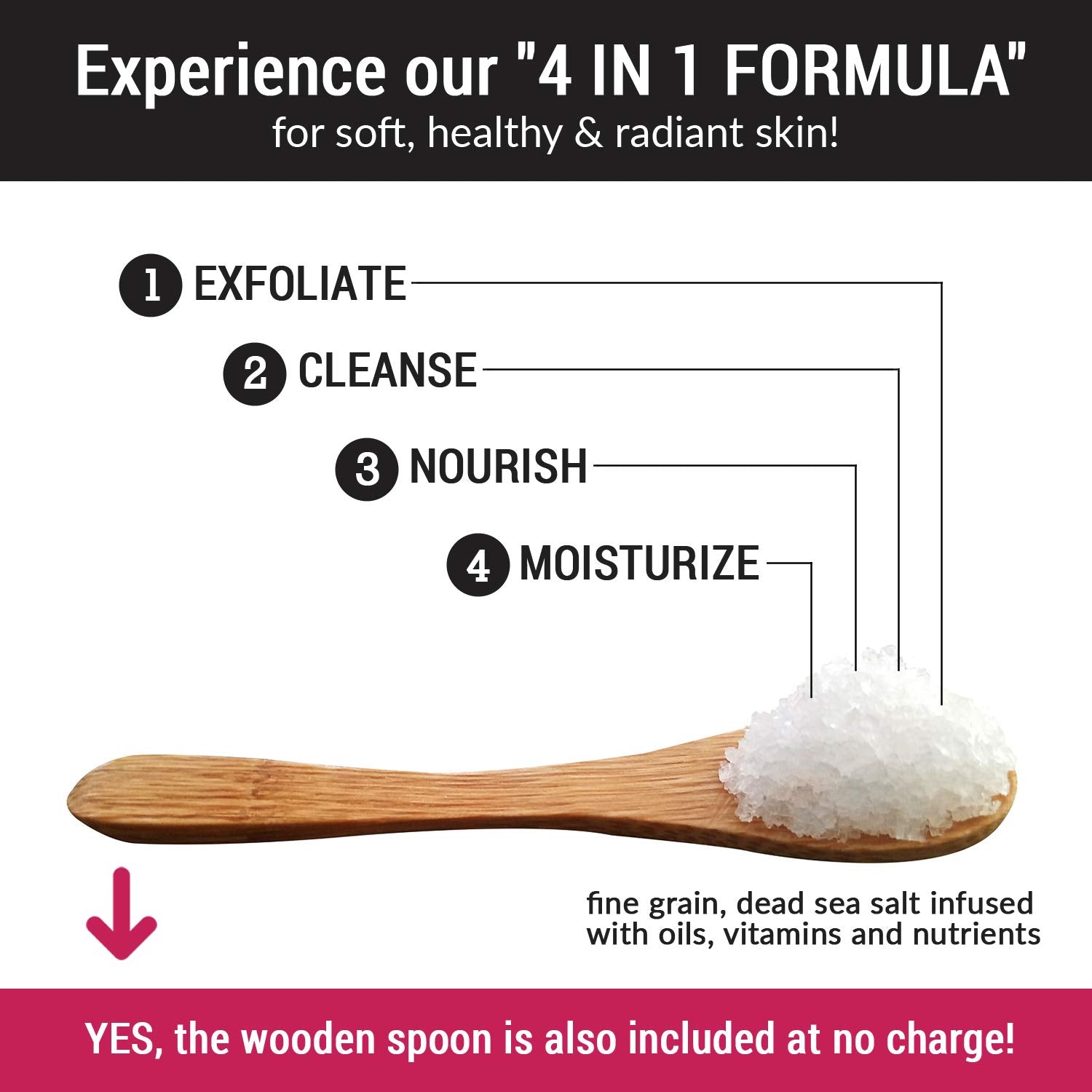 Purescrubs Premium Coconut Body Scrub Set - Large 16Oz Dead Sea Salt Body Scrub with Infused Essential Oils &amp; Nutrients, Includes Wooden Spoon, Loofah &amp; Oatmeal Exfoliating Bar Soap