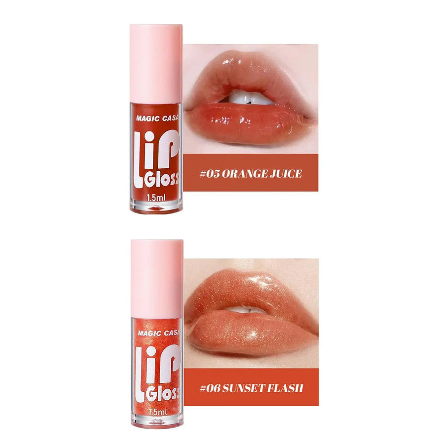 6 Color Lip Gloss Set, Moisturizing Lip Gloss, Glossy Lip Glaze, Plumping Lip Oil for Girls & Women, Lip Makeup Accessories, Cosmetic