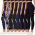 YOLIX 7 Pack High Waisted Leggings for Women, Black Soft Workout Athletic Yoga Leggings