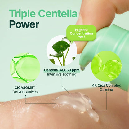 PURITO Centella Unscented Serum for Sensitive Skin – Lightweight Calming &amp; Skin Barrier Repair, 34,860 Ppm Soothing Serum, Vegan &amp; Cruelty-Free, Korean Skincare, 2 Fl.Oz / 60Ml
