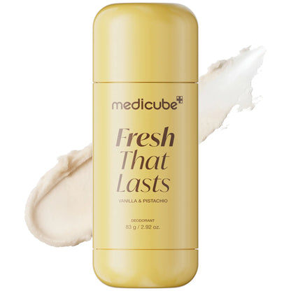 [NEW] [Medicube] Deodorant Vanilla &amp; Pistachio Fresh That Lasts | 24 Hour Odor Control, No Aluminum, Baking Soda, Parabens, Phthalates, Ethanol | Brightening &amp; Smoothing for Dark Underarms with Kojic Acid &amp; Turmeric | Korean Skincare, K-Beauty