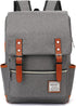 UGRACE Slim Business Laptop Backpack Casual Daypacks College Shoulder Bag for Men Women, Tear Resistant Unique Travelling Backpack Fits up to 15.6 Inch Laptop in ‎Charcoal Black