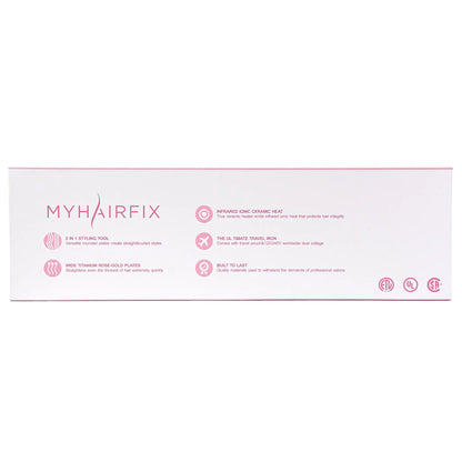 Myhairfix Infrared and Ionic Professional Flat Iron 2 in 1 Styling Tool