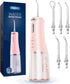 Onlyone rechargeable cordless water flosser with adjustable settings and multiple nozzles for oral care.