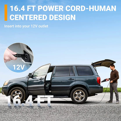 Car Vacuum, Portable Cyclone Handheld Vacuum, Dustbuster Quick Cleaner for Home, Car