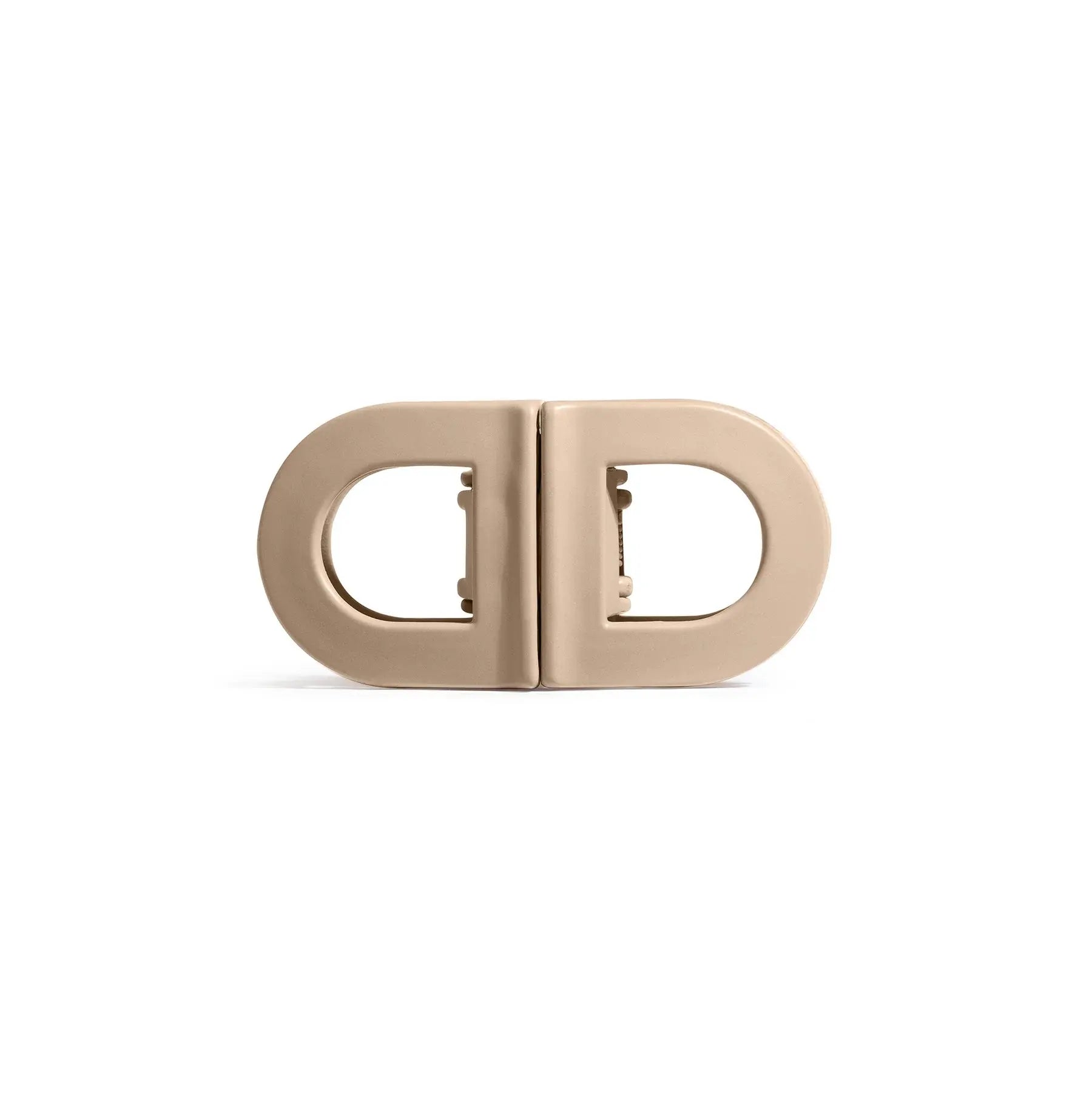 DAFNI KLIX Magnetic Hair Clips Set of 2 - the Icon Sandstone - Magnetic Hair Accessories with Seamless Connection with Exclusive Sticky Pad for Mirrors - Strong Magnetic Hold No Slipping - Flat Hair Clips