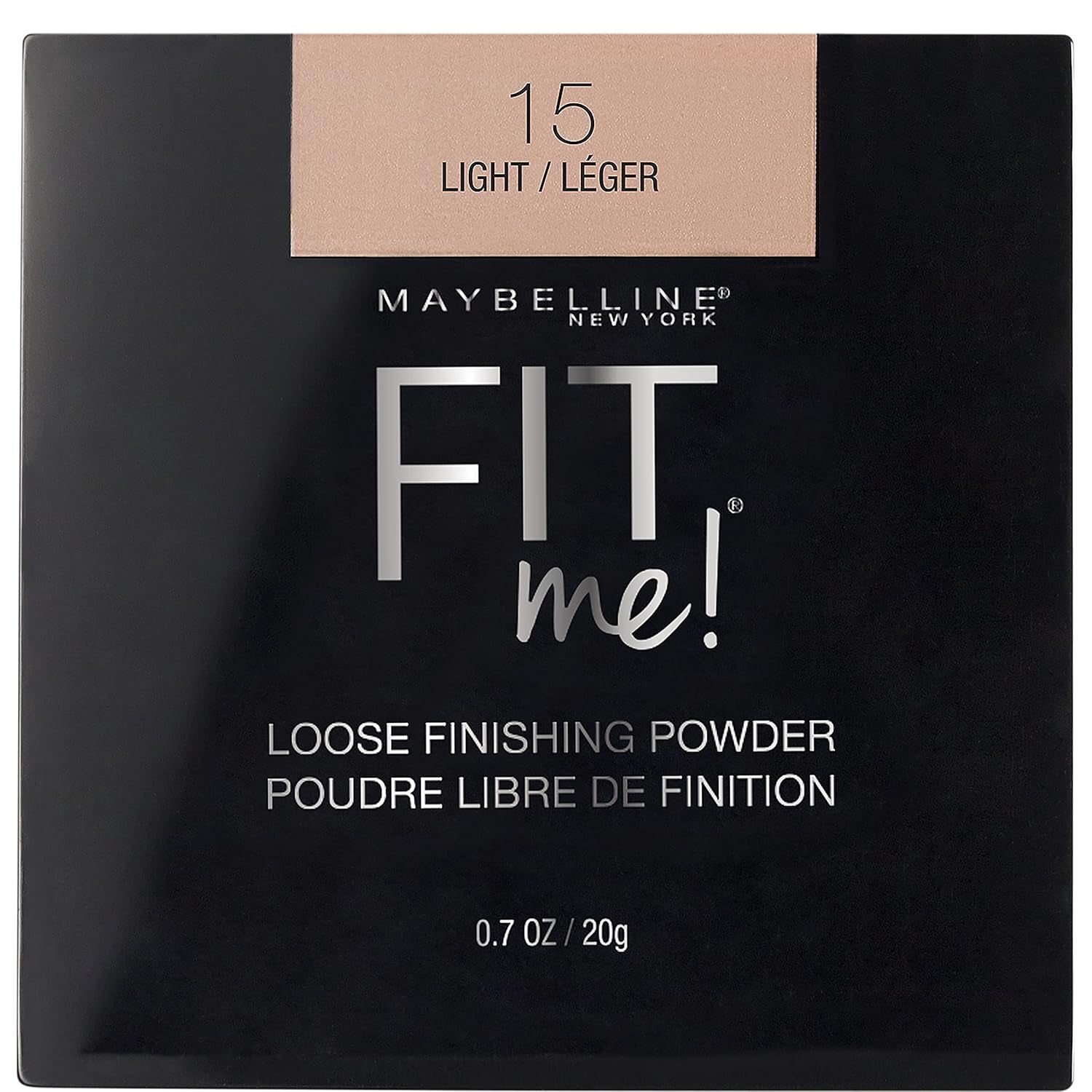 Maybelline Fit Me Loose Setting Powder, Face Powder and Finishing Makeup, Medium, 1 Count