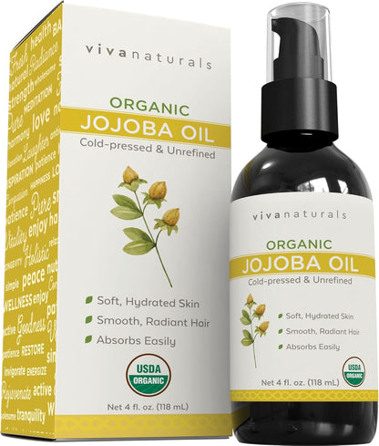 Viva Naturals Organic Fractionated Coconut Oil, 16 Fl Oz – Skin &amp; Hair Moisturizer, Massage Oil, Carrier Oil for Essential Oils