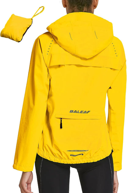 Baleaf Packable Rain Jacket Women Waterproof Lightweight Jackets Hooded