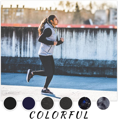 YOLIX 7 Pack High Waisted Leggings for Women, Black Soft Workout Athletic Yoga Leggings