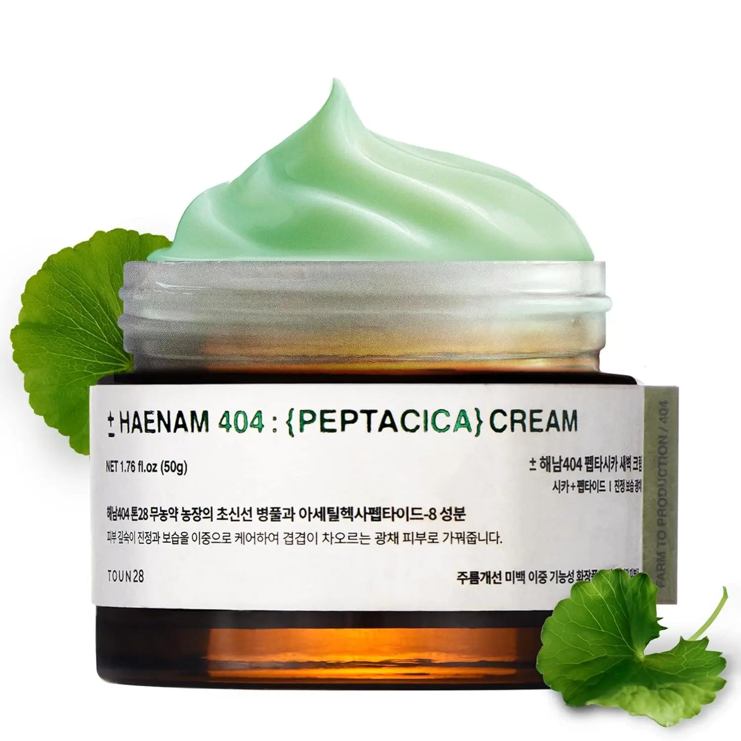 TOUN28 Korean PEPTACICA Overnight Face Cream Moisturizer | 43% Cica, Anti-Aging &amp; Skin Repair | Premium Korean Vegan Beauty