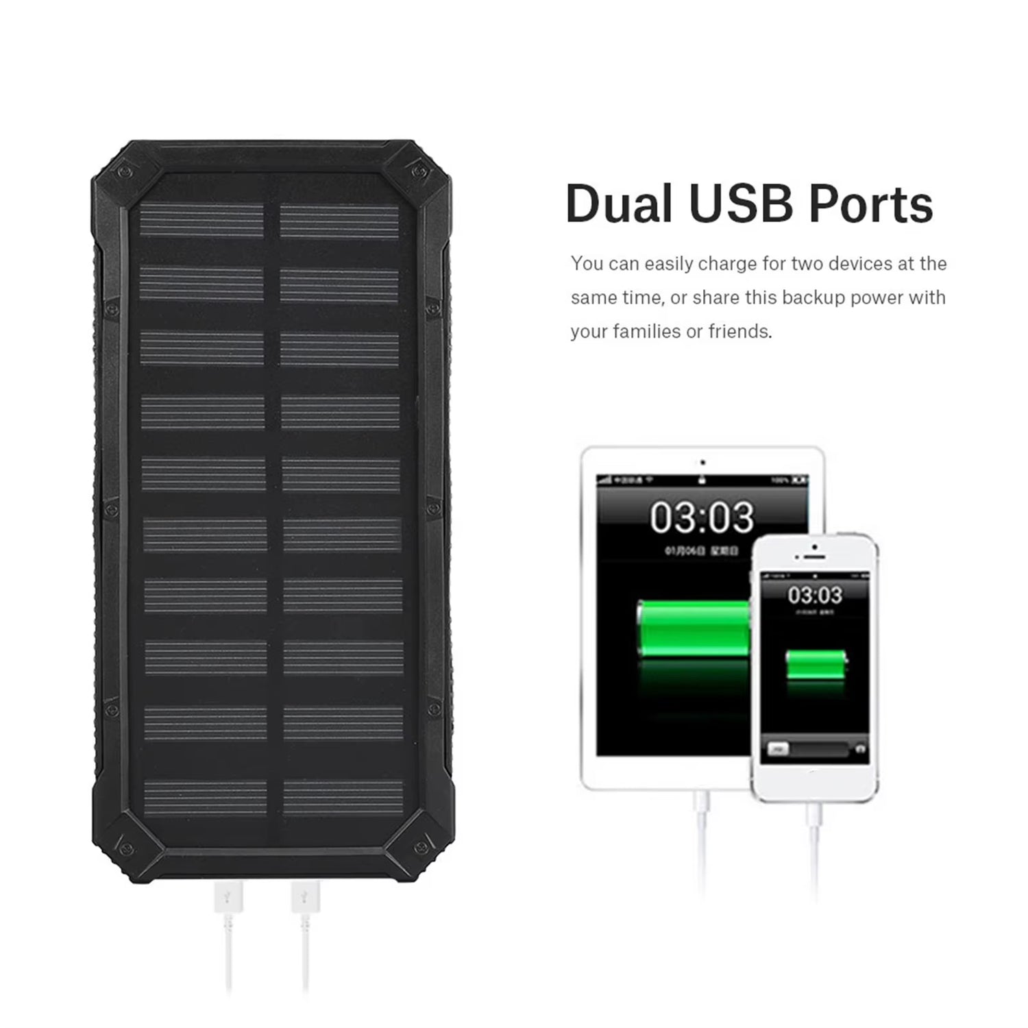 Power Bank Portable 20000Mah Fast Charging Dual USB Polar Mobile Power Bank Case DIY Kit Portable Power Bank