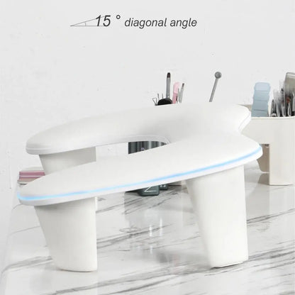 U-Shaped Portable Detachable Hand Rest Pillow for Nails Tech, Multifunctional Arm Rest for Nail Art, Nail Stand for Acrylic Nail Art Tech, Nail Art Tools, Nail Tech Supplies