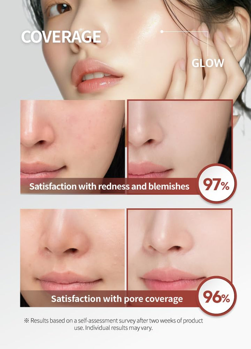 Natural Coverage – Mesh Tight up Cushion – Korean Cushion Foundation, Semi-Matte Radiance, Long-Lasting, Travel-Friendly Design (02 Light/Medium Beige)