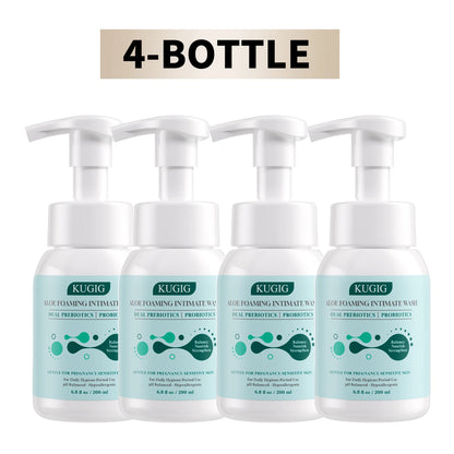 KUGIG Wash Intimate Cleanser for Women &amp; Men, Ph-Balanced with Aloe Vera &amp; Prebiotic Complex, Gentle Daily Care for Sensitive Skin, Fresh &amp; Comfortable Feel