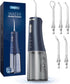 Onlyone rechargeable cordless water flosser with multiple tips for effective oral care and hygiene.